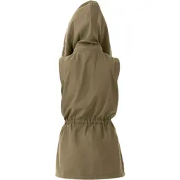 Ladies Heritage Sleeveless Utility Jacket Khaki Back